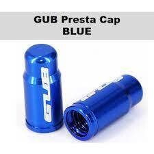 GUB Valve Cap Presta Valve Aluminum  Blue 2pcs