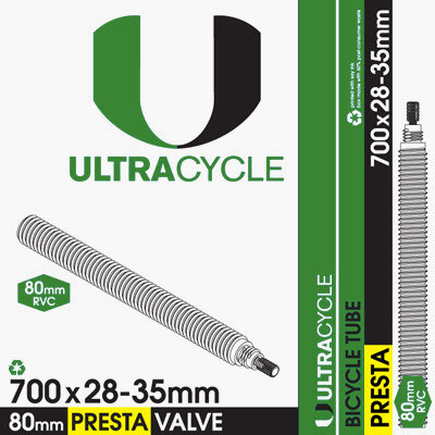 ULTRACYCLEPRESTA VALVE TUBES,  700c x 28-35 mm,  80 mm