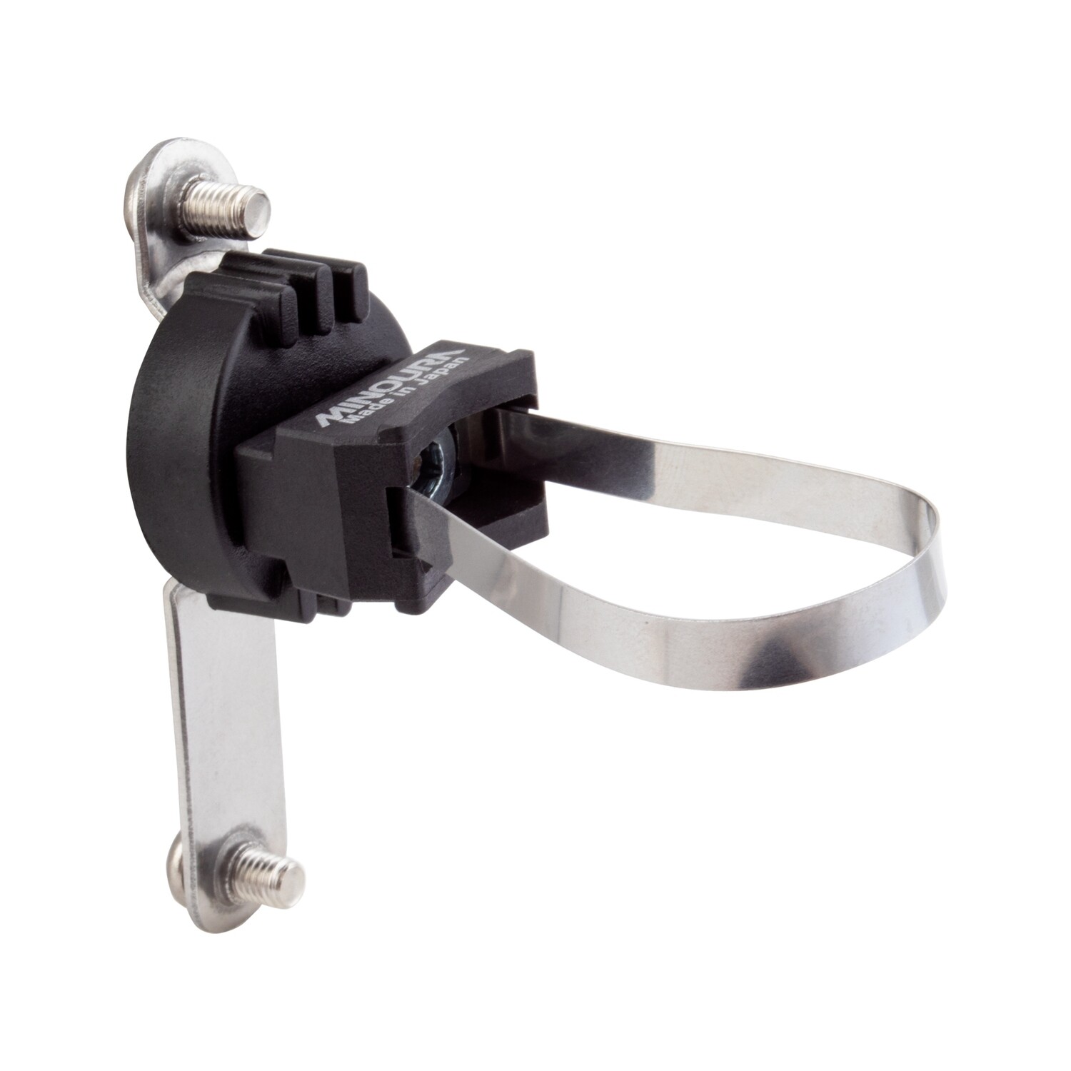 MINOURA 	BOTTLE CAGE MIN HOLDER BH-100EB 22-34mm SL/BK