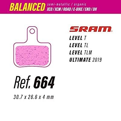 LESS 664 BALANCE BRAKE PADS FOR SRAM LEVEL ULTIMATE, T/TL, TLM