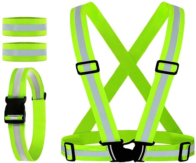 Omega Reflective Vest, Belt with Armbands High Visibility