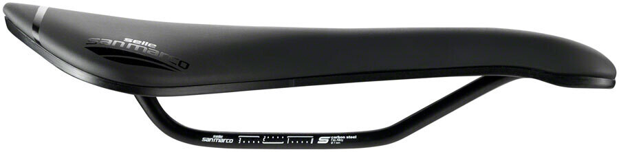 Selle San Marco Aspide Short Open-Fit Saddle - Steel, Black, Men&#39;s, Narrow