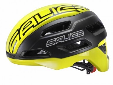 SALICE STELVIO PRO HELMET MTB-ROAD AERO BLACK YELLOW (M-L) 52-60