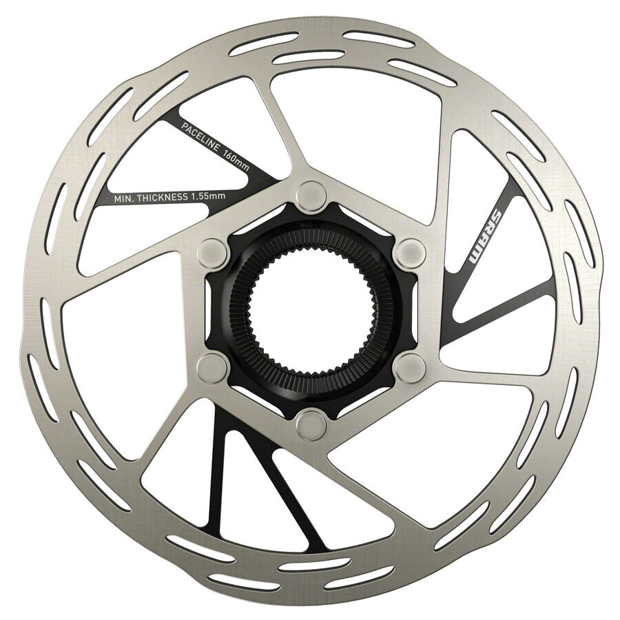 SRAM Paceline Disc Brake Rotor, 160mm, CenterLock, Silver/Black6520