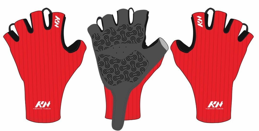 KAMINO NUEVO PRO Aero HALF FINGER RED S