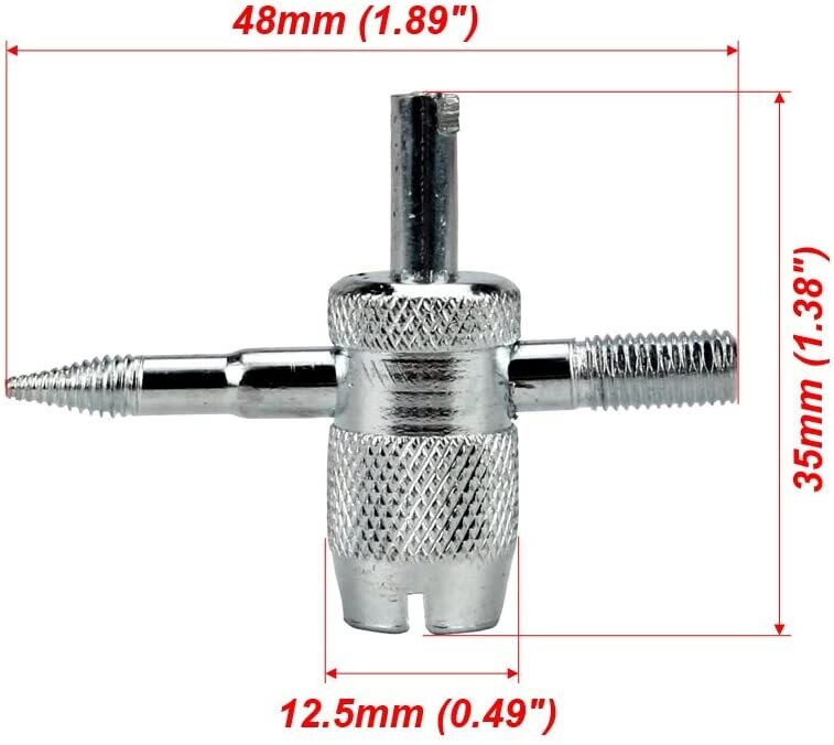 Omega Tire Repair Tool Valve Core Remover Tool with 20pcs Valve Core