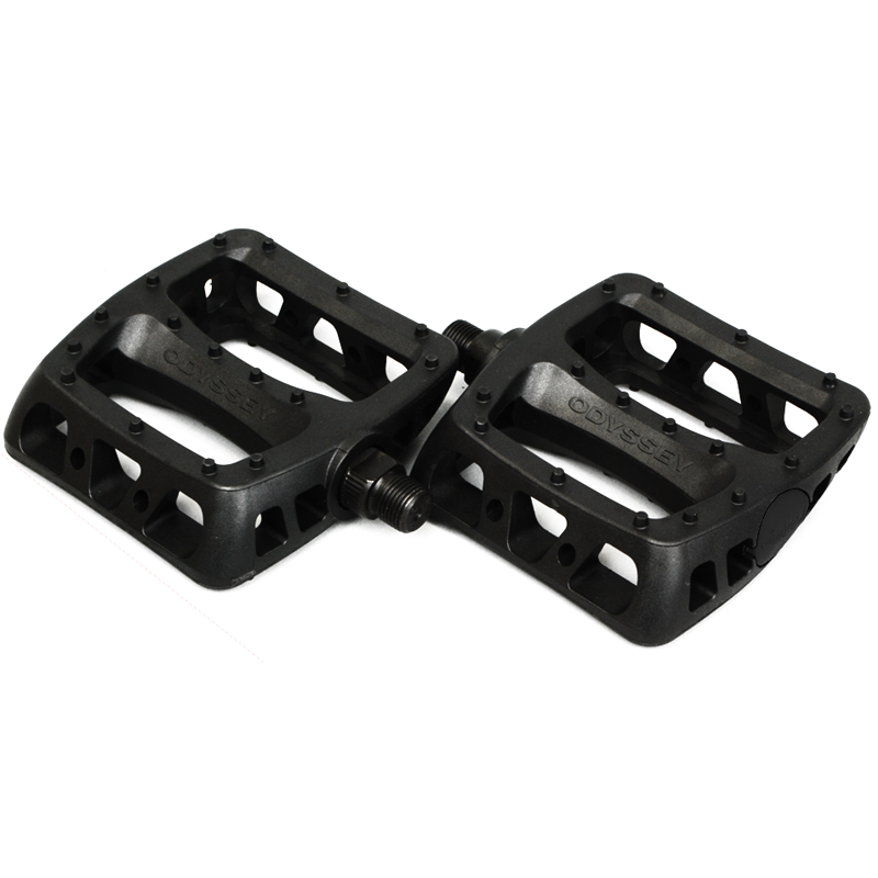 Odyssey Twisted PC Platform Pedals Black 1/2" Thread Spindle BMX Mountain Bikes.