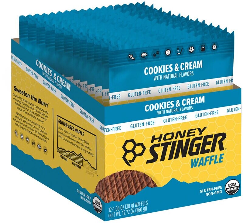 Honey Stinger Gluten Free Organic Waffle Cookies and Cream