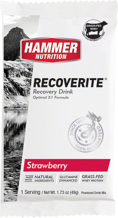Hammer Recoverite: Strawberry, Single Serving Packets 1.76oz