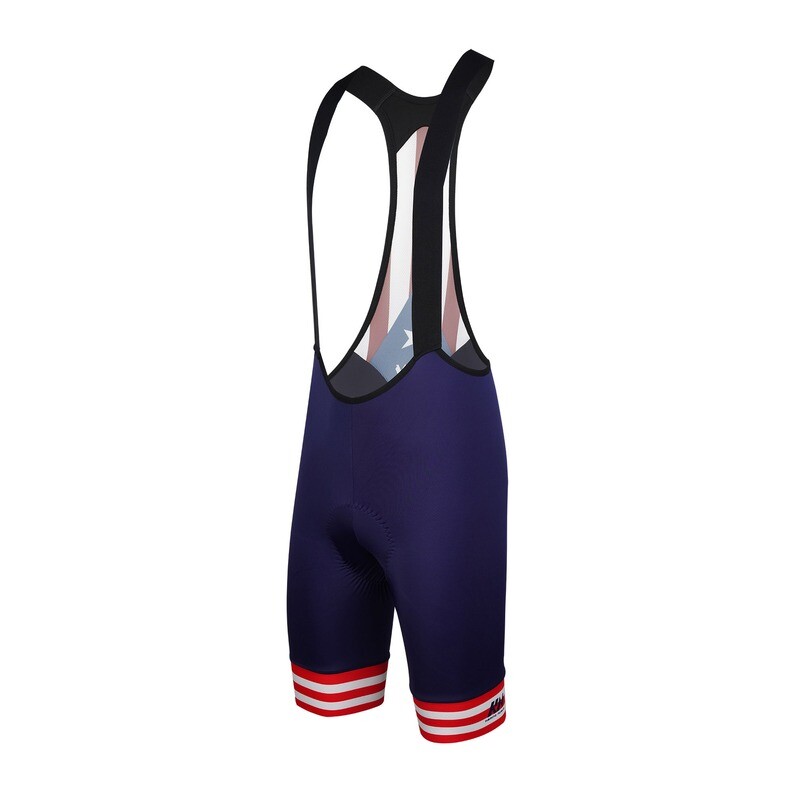 Kamino Nuevo Pro Cut Bib Blue Red PR Flag M