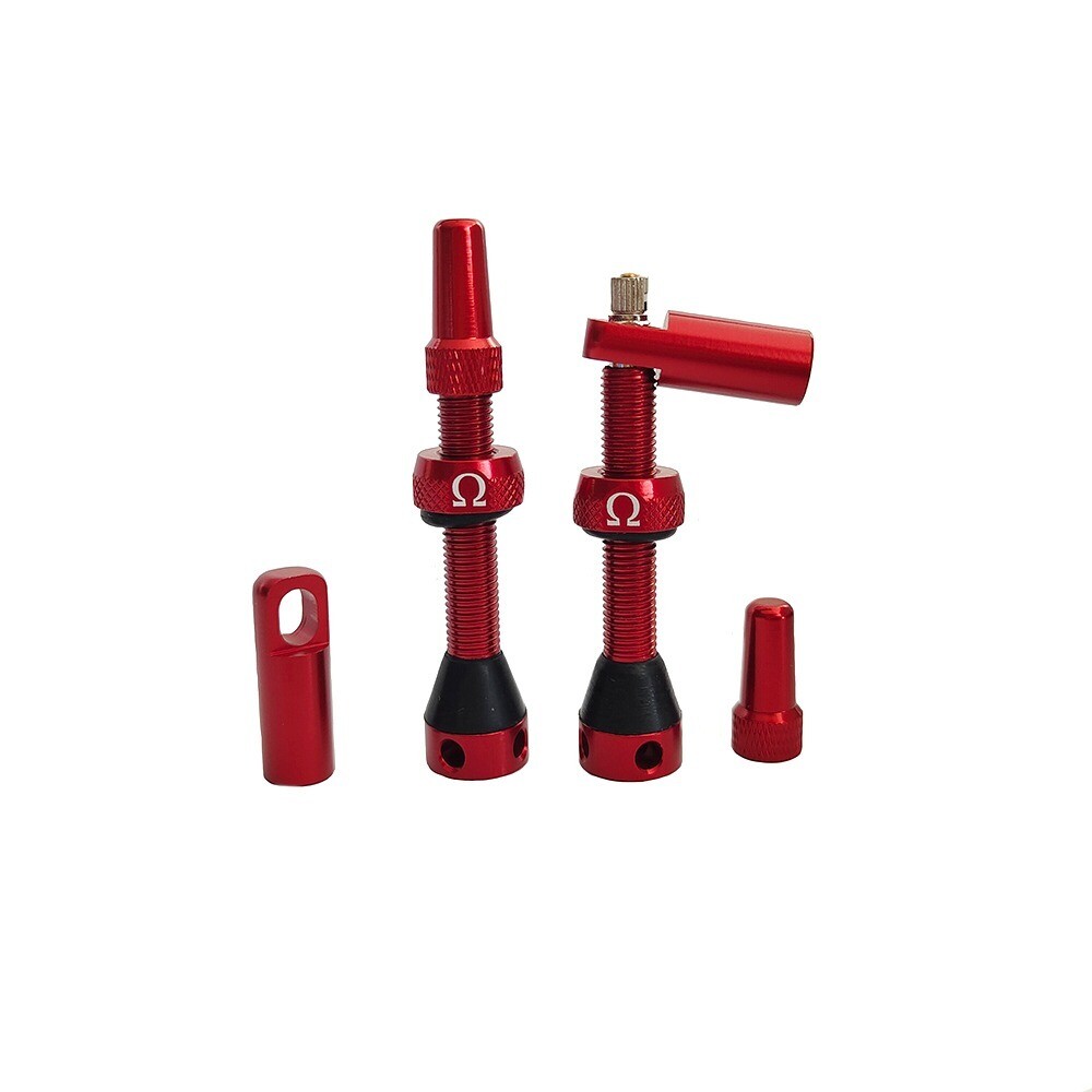 Omega Tubless Valve Red 44mm