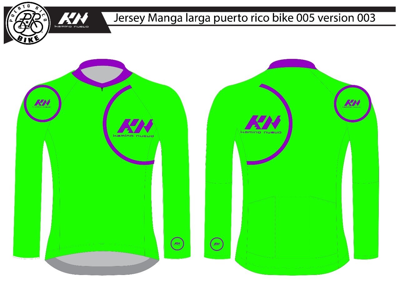 Kamino nuevo 3/4 MTB Sleave Green Fluorescent 5XL