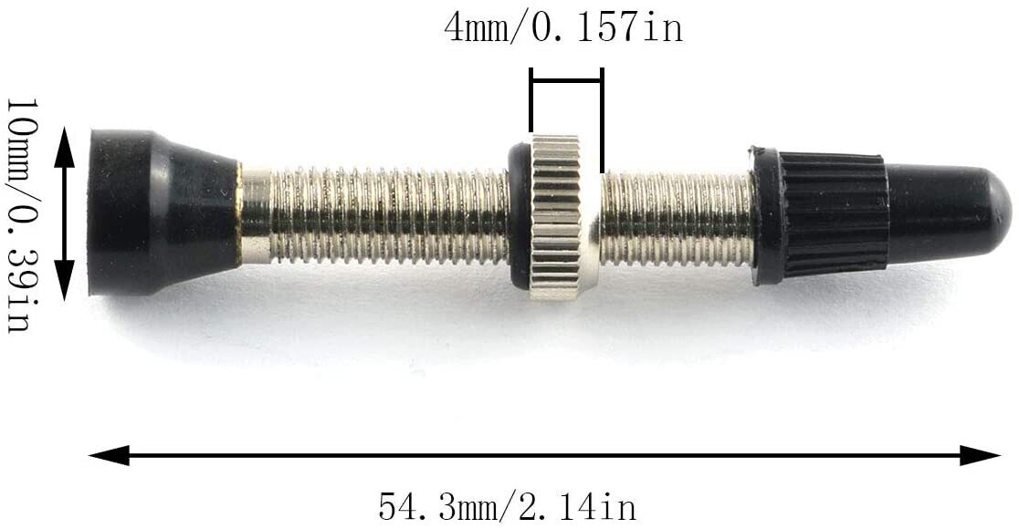 Omega Universal Tubeless Presta Valve 44mm