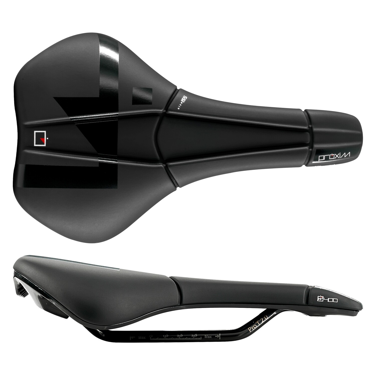 Prologo Proxim Sport W400 Saddle - Unixex , T2.0, 250x155mm, Black