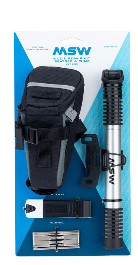 MSW Ride and Repair Kit , Seatbag and Airlift Mini Pump