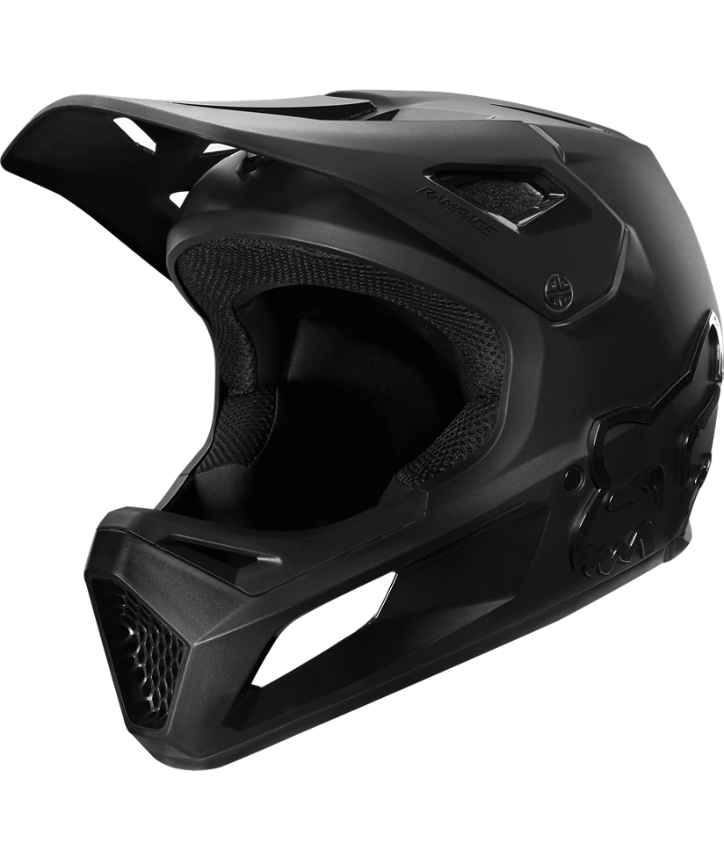 Fox Racing Rampage Full Face Helmet - Black/Black, Medium