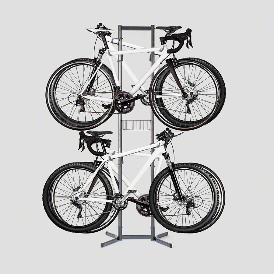 Delta 4-Bike Free Standing Rack With Basket