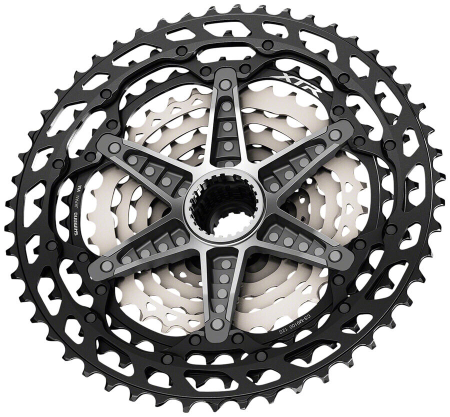 Shimano XTR CS-M9100-12 Cassette - 12-Speed, 10-51t, Black/Gray, Micro Spline