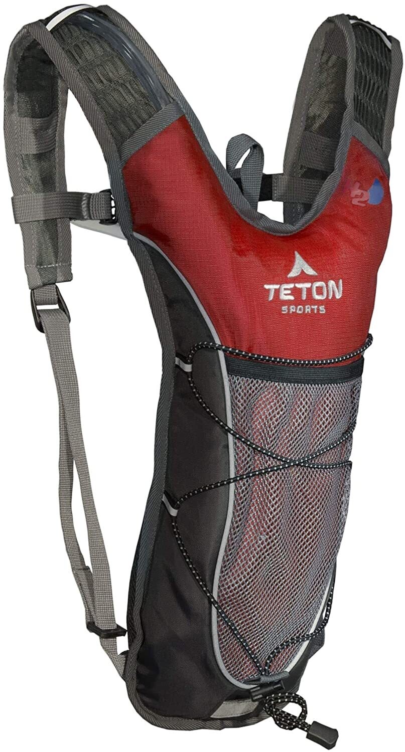 Omega Teton Hydration Pack; 2Liter Hydration Backpack Red