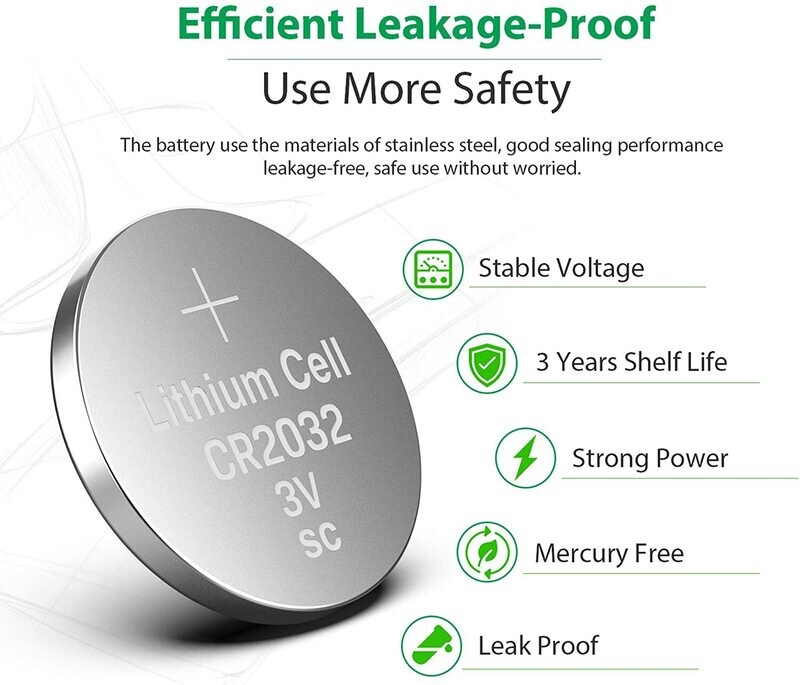 Omega Battery CR-2032,  - Lithium 1-pcs/bag
