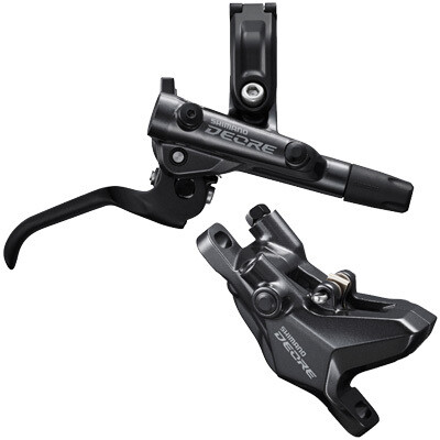 Shimano Deore BL-M6100/BR-M6100 Disc Brake and Lever - Rear, Hydraulic, Resin Pads, Gray