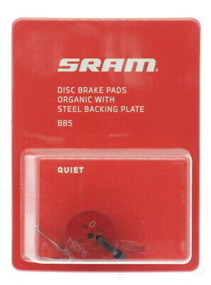 Sram Avid BB5 Disc Brake Organic Pad With Steel Backing Plate Quiet