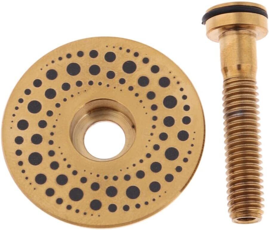 Omega Titanium Alloy Bike Stem Top Cap Cover Headset Gold