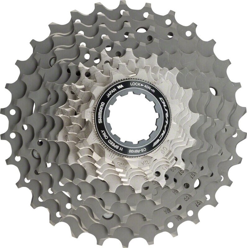 Shimano Dura Ace CS-R9100 Cassette - 11 Speed, 11-30t, Silver/Gray