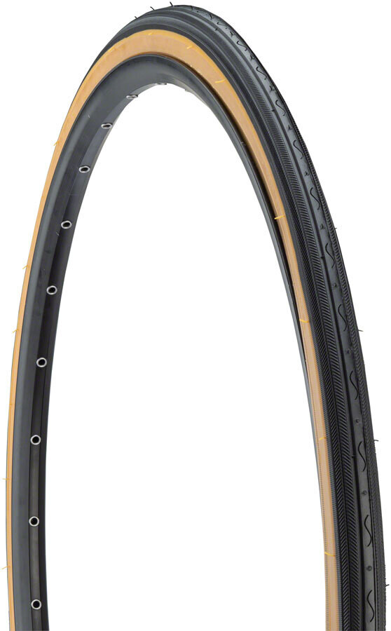 Kenda Street K35P-010- Tire - 27 x 1-1/4, Clincher, Wire, Black/Tan, 22tpi