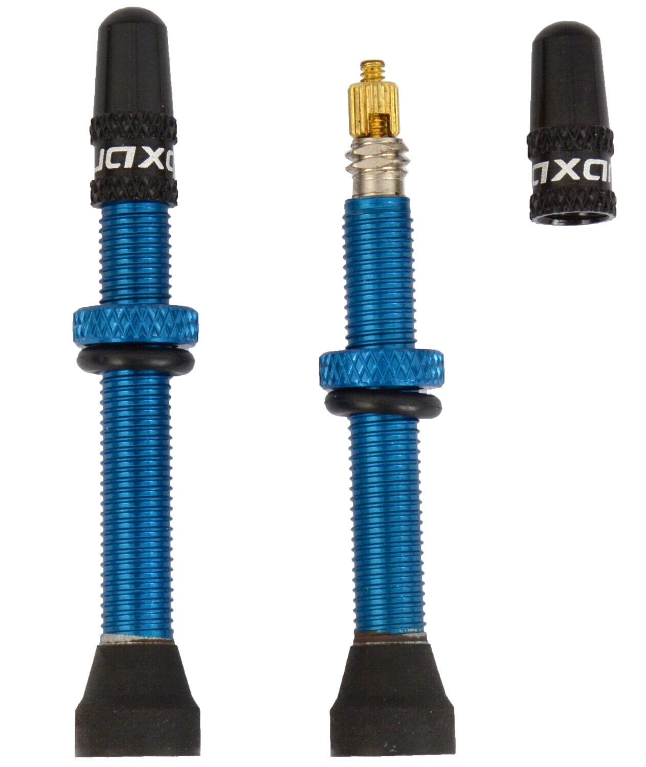 Quaxar Tubeless Valves BlueColor 45mm