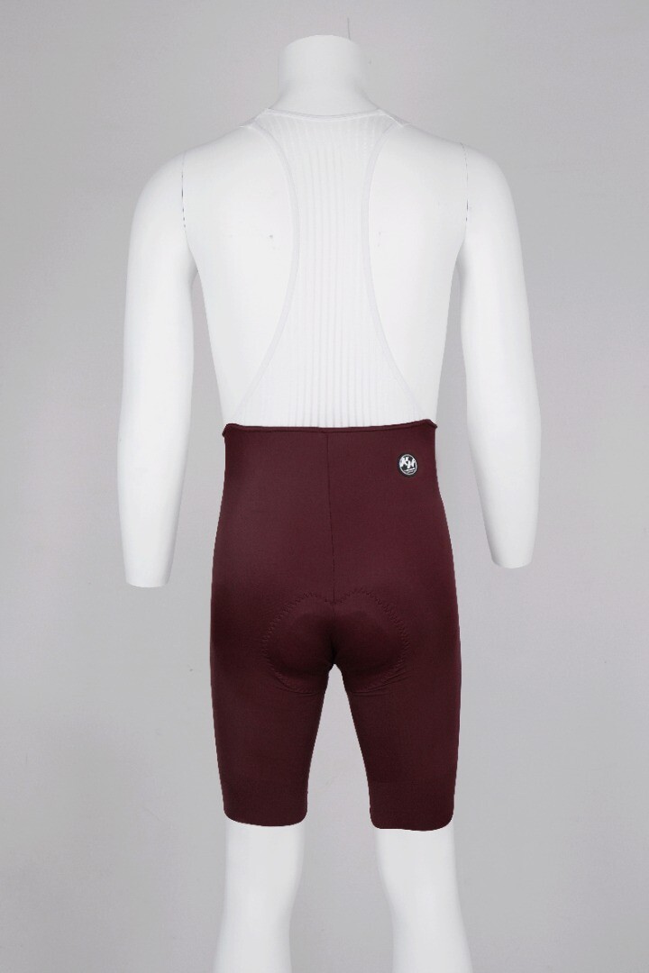 Kamino Nuevo Lazer Cut Pro Elite Bib Short For Men Burgundy S