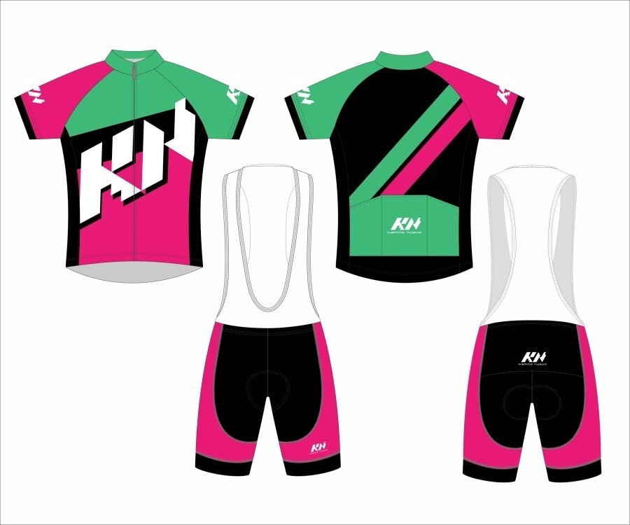 Kamino Nuevo Kids Jersey Green Fushia Kids S