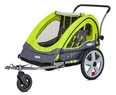 Instep Quick-N-EZ Double Tow Behind Bike Trailer Converts to Stroller/Jogger