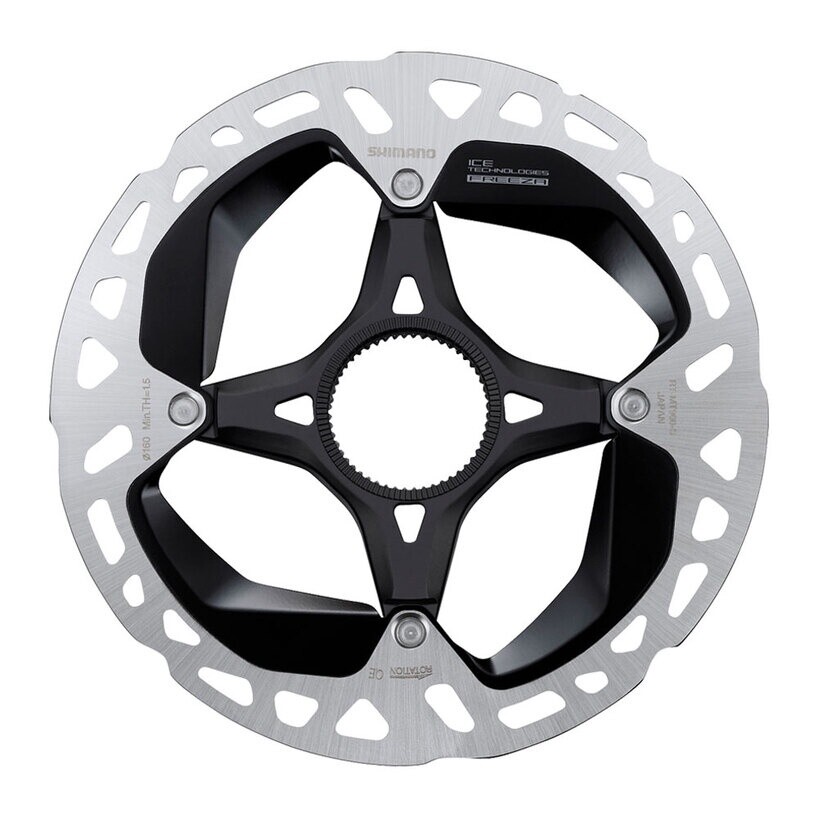 ROTOR FOR DISC BRAKE, RT-MT900, S 160MM, W/LOCK RING (EXTERNAL SPLINE TYPE)