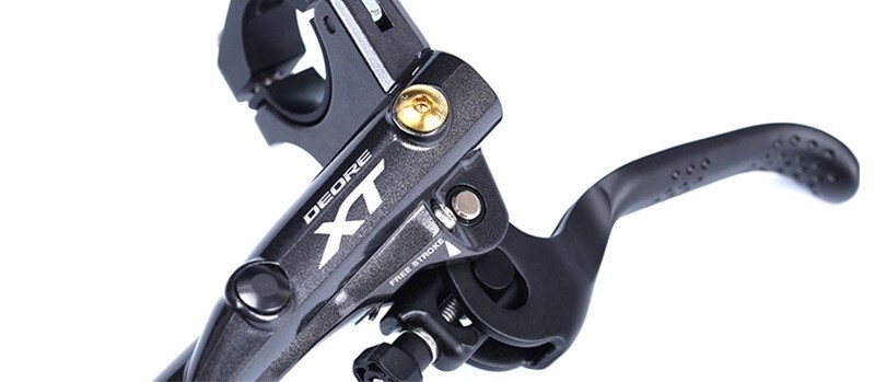 Omega Gold Oil Cylinder Lid Bolts for Shimano Bike Brake Lever