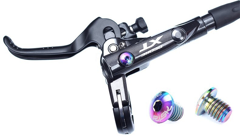 Omega Rainbow Oil Cylinder Lid Bolts for Shimano Bike Brake Lever