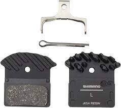 Shimano L05A-RF Disc Brake Pad and Spring - Resin Compound, Finned Alloy Back Plate, One Pair