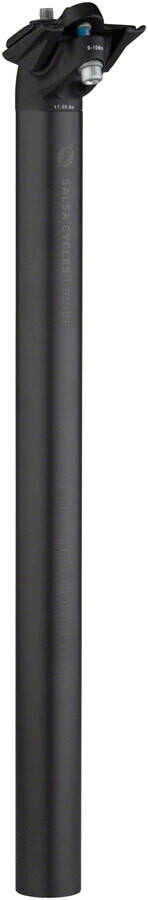 Salsa Guide Carbon Seatpost, 31.6 x 400mm, 0mm Offset, Black