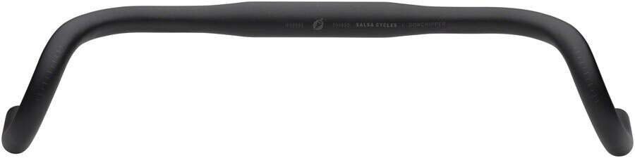 Salsa Cowchipper Drop Handlebar - Aluminum, 31.8mm, 44cm, Black