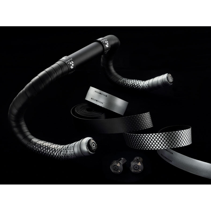 Ciclovation Leather Touch Handlebar Tape, Fusion Dot Refl w/Blk