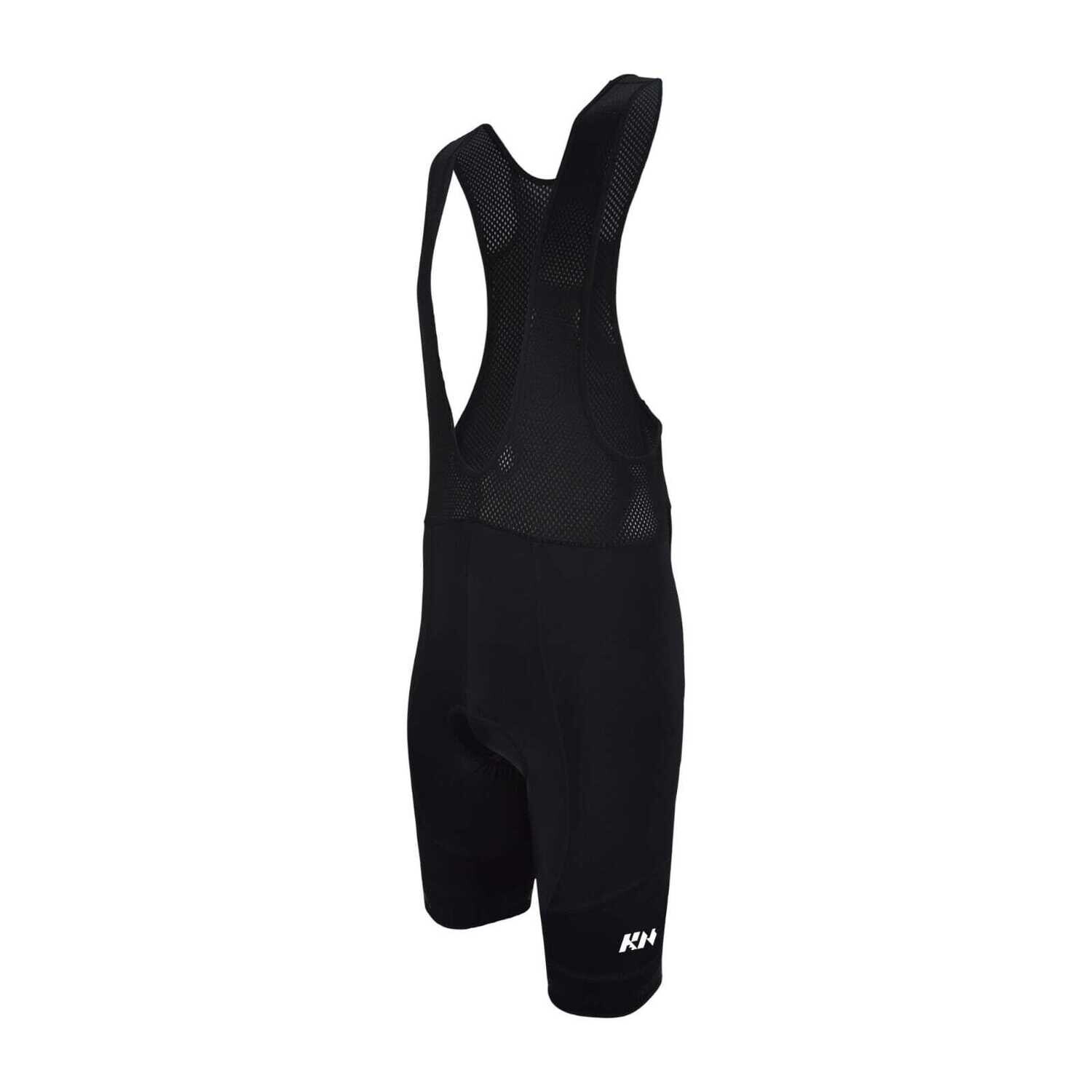 KN TRAIN MENS BLACK BIB  SHORT RACE PAD 2XL
