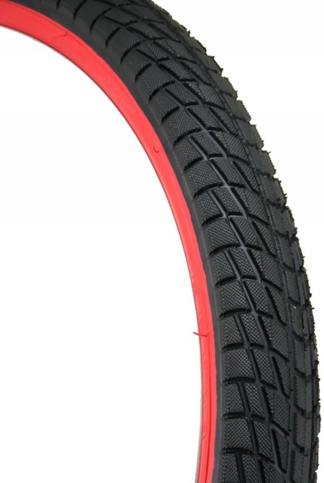 Kenda Kontact K841 20" x 1.95" Wire Bead Tire, Clincher,Black-Red