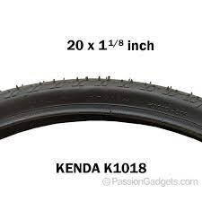 Kenda Kontact K193 20" x 1 1/8" Wire Bead Tire, Clincher, Black