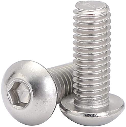 Omega M6 x 16.0mm Stainless Button Head Bolt: Bag/2