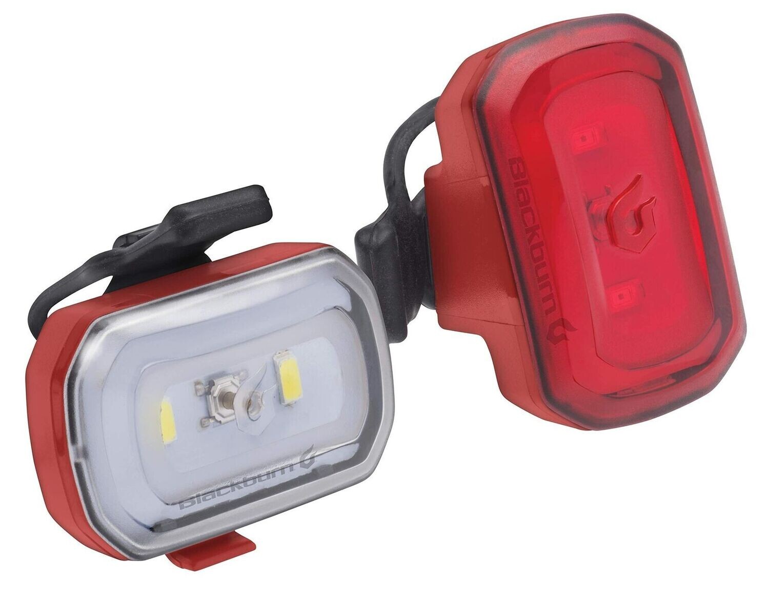 Blackburn Click USB Front + Rear Bike Set Light Red One Size