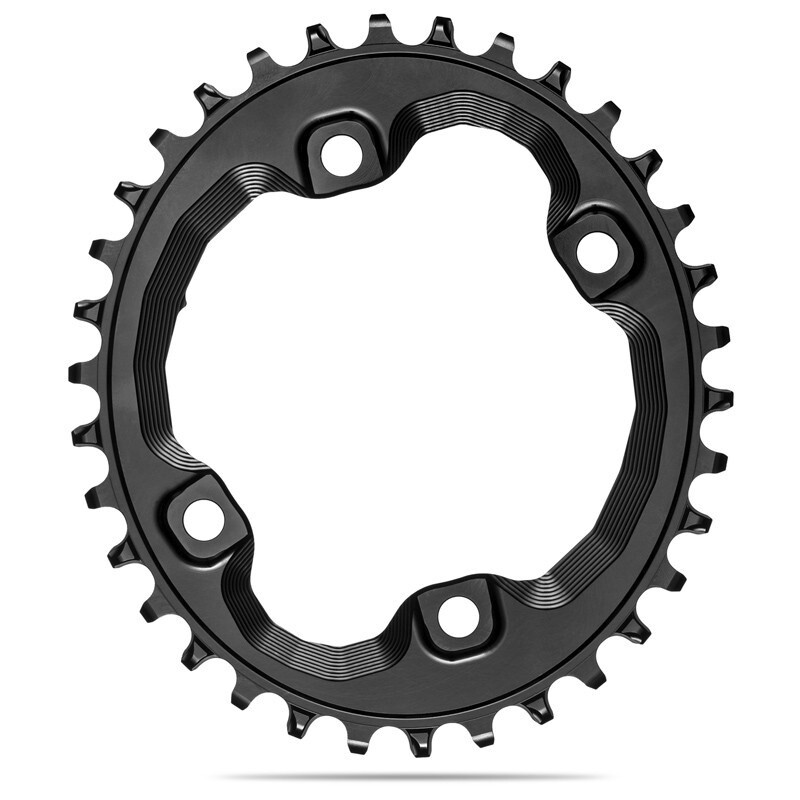 ABSOLUTE BLACK SHIMANO HG+ 12 SPEED OVAL CHAINRING 96 BCD 34T