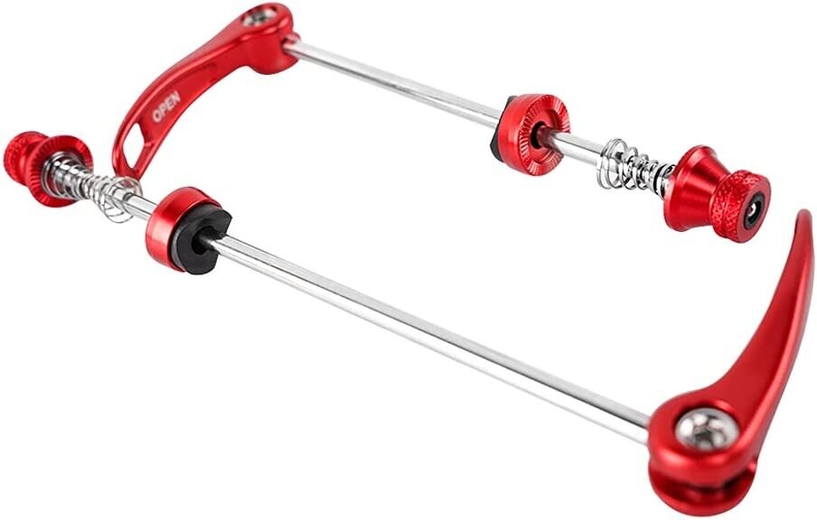 Omega Road/MTB Quick Release  Axle 155/190mm Red