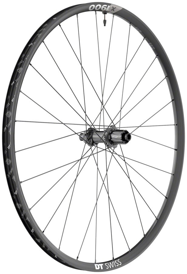 DT Swiss X 1900 Spline 25 Rear Wheel - 29&quot;, 12 x 142mm, Center-Lock, HG 11 MTN, Black