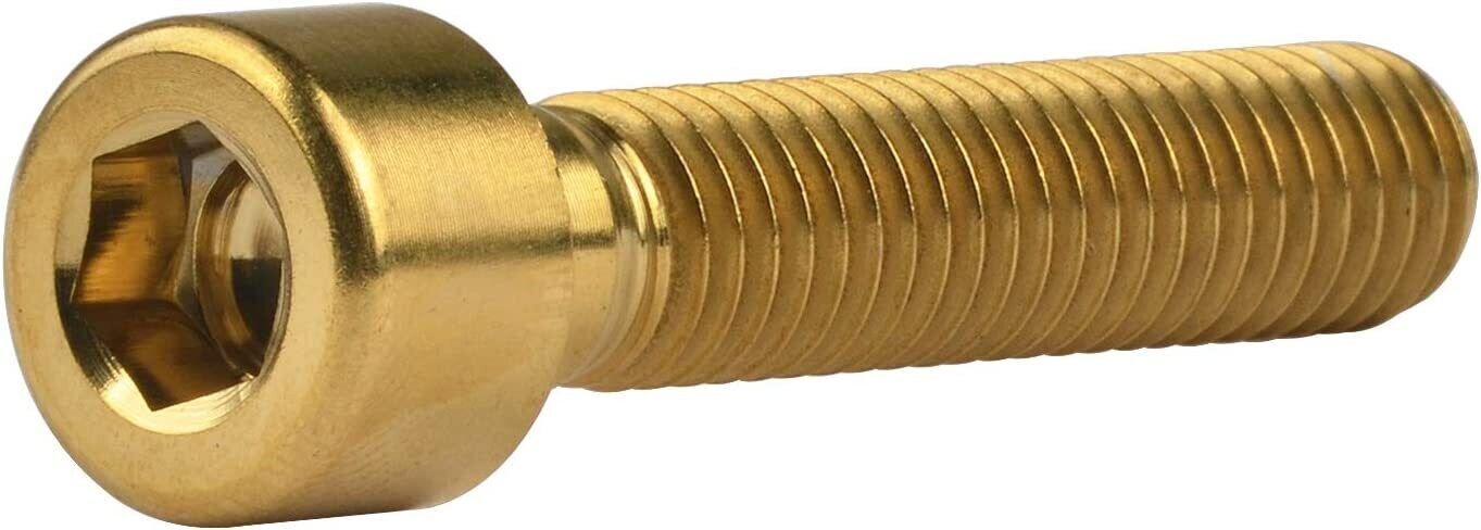 Omega Titanium M6X40mm, Normal Titanium Bolts 1-pcs Gold