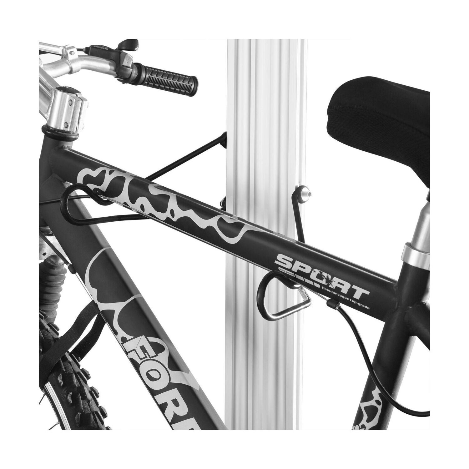 RAD Cycle Aluminum Bike Stand Bicycle Rack Storage or Display Holds Two Bicy